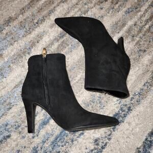 Nine West Cale 9x9 Leather Ankle Boots
